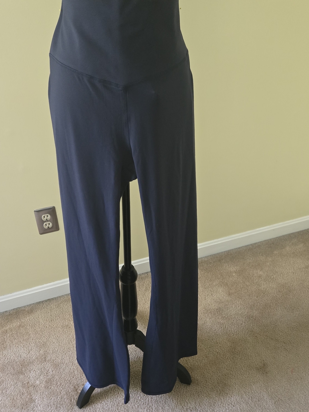 Fabletics Navy Wide-Leg Jumpsuit Pants